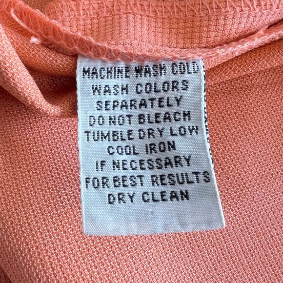 Peach-Colour Tommy Bahama Short Sleeve Weaved Silk/Cotton Shirt! - Picture 6 of 16